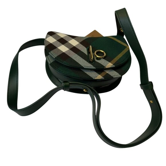 AUTHENTICATED NWT Burberry Mini Rocking Horse Jacquard Shoulder Bag - Green - Picture 8 of 10